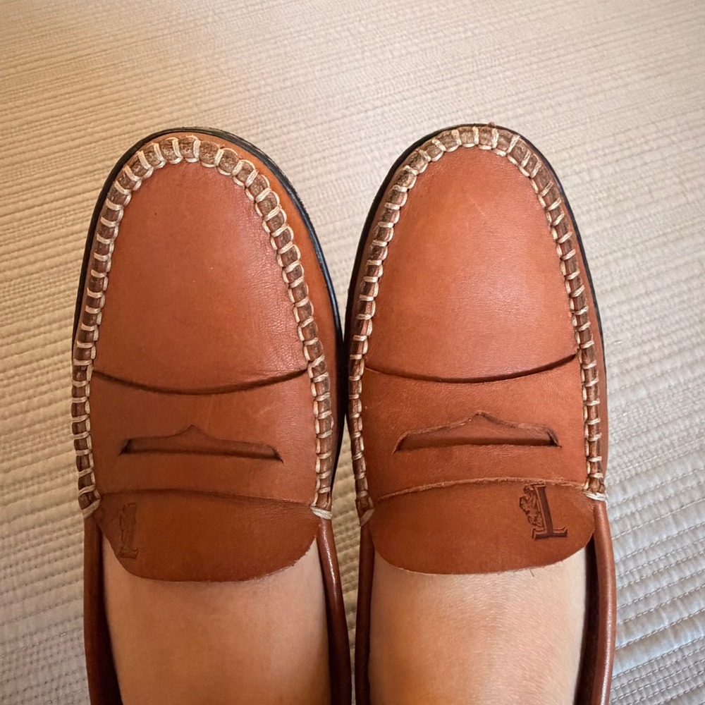 Tods Womens Tan Leather Penny Loafer Gommini Driving Moccasins Italy EU38/US7.5 - Picture 3 of 8